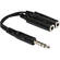 Hosa Technology 1/4" Male to Two 1/4" Female Y-Cable (6")