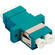 Camplex 10-Gig Multimode Duplex LC to LC Fiber Optic Coupler with Flange