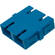 Camplex Flangeless SC to SC Single Mode Duplex Fiber Optic Coupler Adapter (Blue, Single)