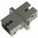 Camplex Single-Mode Simplex SC to SC Fiber Adapter with Zirconia Sleeve and Metal Flange (Single)