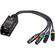 Kopul Four-Channel XLR Female Fanout to RJ45 Network Extender